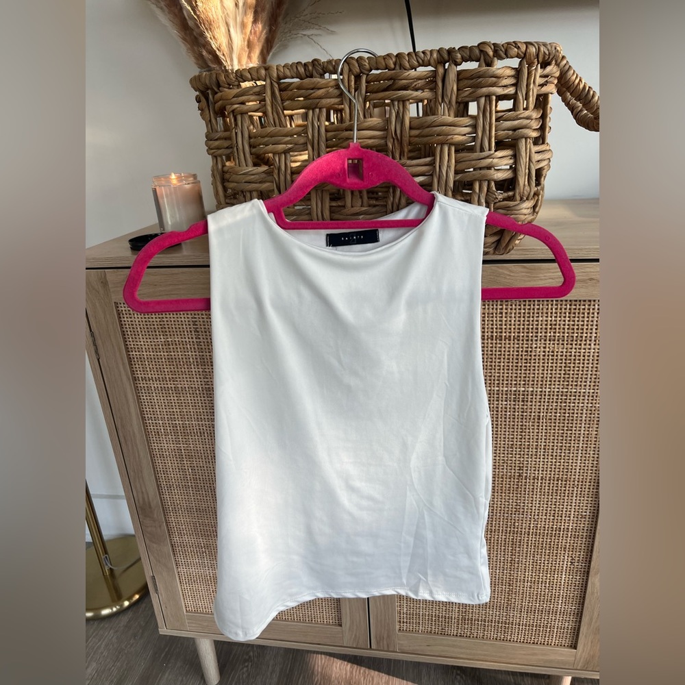 White Double Lined Tank Top